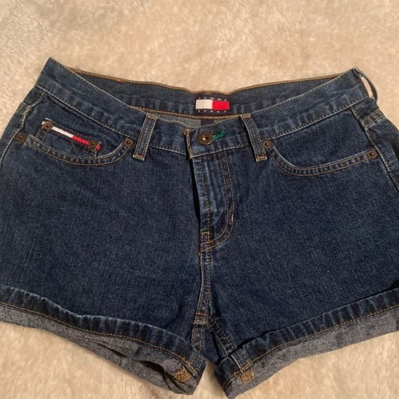 Vintage Tommy Hilfiger denim jean shorts 3 s - Picture 6 of 7